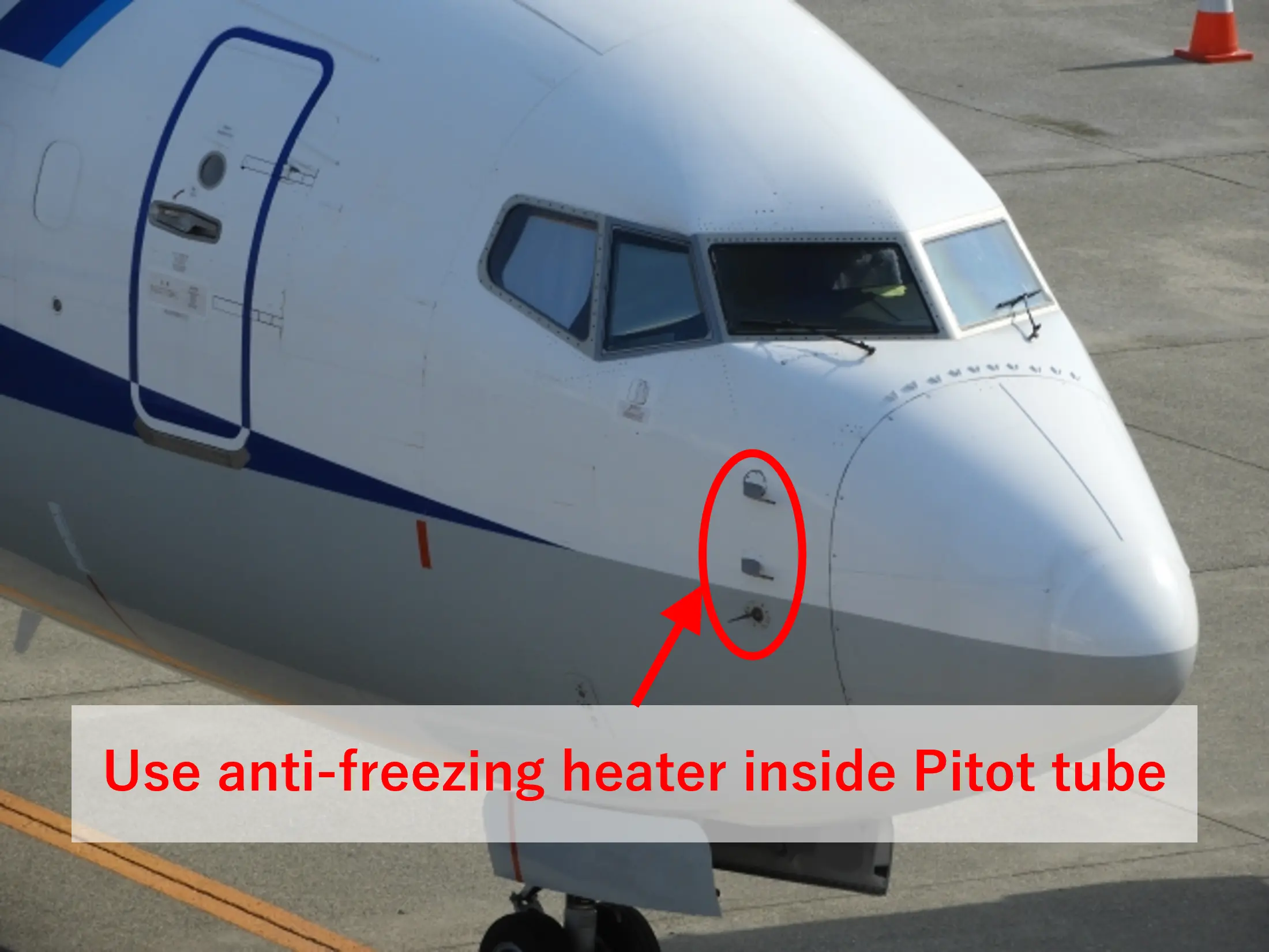 Anti-freeze heaters installed in aircraft